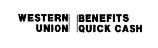 WESTERN UNION BENEFITS QUICK CASH logo