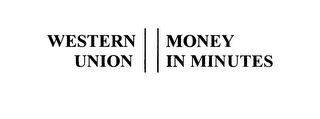 WESTERN UNION MONEY IN MINUTES logo