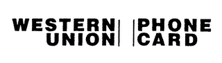 WESTERN UNION PHONE CARD logo