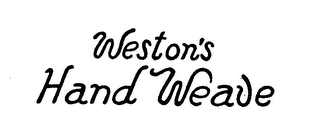WESTON'S HAND WEAVE logo
