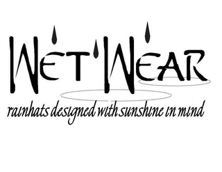WET WEAR RAINHATS DESIGNED WITH SUNSHINE IN MIND logo
