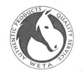 WETA AUTHENTIC PRODUCTS QUALITY SERVICE logo