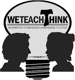 WETEACHTHINK INFORMATION TO AWARENESS & AWARENESS TO ACTION logo