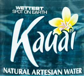 WETTEST SPOT ON EARTH KAUAI NATURAL ARTESIAN WATER logo