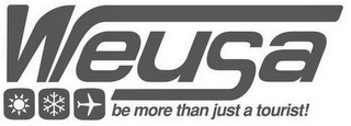 WEUSA BE MORE THAN JUST A TOURIST! logo