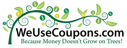 WEUSECOUPONS.COM BECAUSE MONEY DOESN'T GROW ON TREES! logo