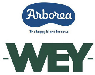 -WEY- ARBOREA THE HAPPY ISLAND FOR COWS logo