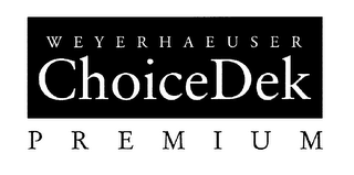 WEYERHAEUSER CHOICEDEK PREMIUM logo