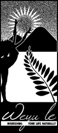 WEYU LE NOURISHING YOUR LIFE NATURALLY logo