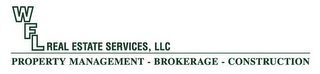 WFL REAL ESTATE SERVICES, LLC PROPERTY MANAGEMENT BROKERAGE CONSTRUCTION logo