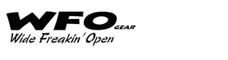 WFO GEAR WIDE FREAKIN' OPEN logo