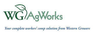 WG AGWORKS YOUR COMPLETE WORKERS' COMP SOLUTION FROM WESTERN GROWERS logo