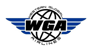 WGA WESTERN GLOBAL AIRLINES logo