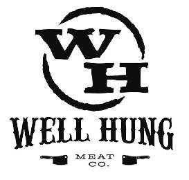 WH WELL HUNG MEAT CO. logo