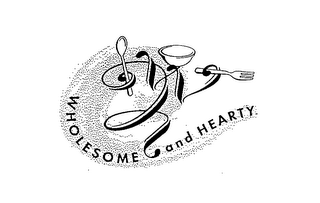 WH WHOLESOME AND HEARTY logo