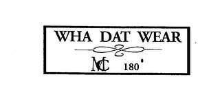 WHA DAT WEAR MC 180° logo