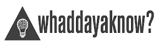WHADDAYAKNOW? logo