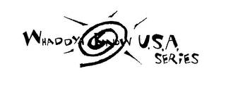 WHADDYA KNOW U.S.A. SERIES logo