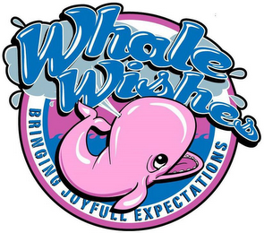 WHALE WISHES BRINGING JOYFULL EXPECTATIONS logo