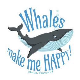 WHALES MAKE ME HAPPY! MAUI, HAWAI'I logo