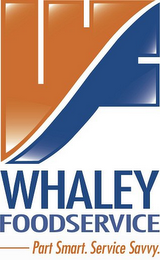 WHALEY FOODSERVICE. PART SMART. SERVICE SAVVY. logo