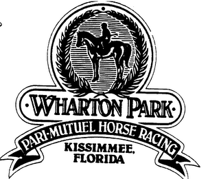 WHARTON PARK PARI-MUTUEL HORSE RACING logo