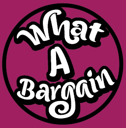 WHAT A BARGAIN logo