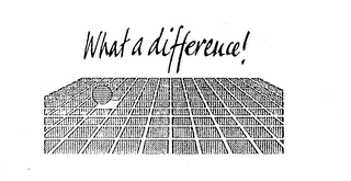 WHAT A DIFFERENCE! logo
