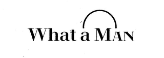 WHAT A MAN logo