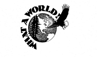 WHAT A WORLD! logo