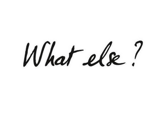 WHAT ELSE? logo