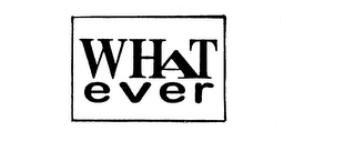 WHAT EVER logo