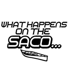 WHAT HAPPENS ON THE SACO... logo