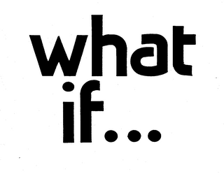WHAT IF ... logo
