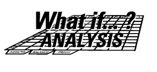 WHAT IF... ? ANALYSIS ASSETS BALANCE PROFIT logo
