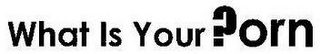 WHAT IS YOUR ?ORN logo