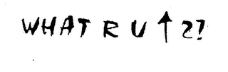 WHAT R U 2? logo