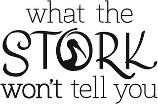 WHAT THE STORK WON'T TELL YOU logo