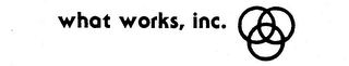 WHAT WORKS, INC. logo