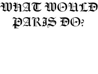 WHAT WOULD PARIS DO? logo