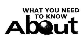 WHAT YOU NEED TO KNOW ABOUT logo