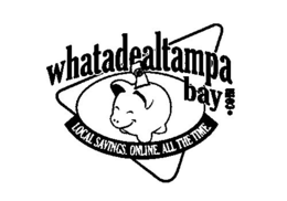 WHATADEALTAMPA BAY.COM $ LOCAL SAVINGS. ONLINE. ALL THE TIME. logo