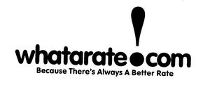 WHATARATE! COM BECAUSE THERE'S ALWAYS A BETTER RATE logo