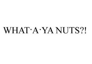 WHAT·A·YA NUTS?! logo