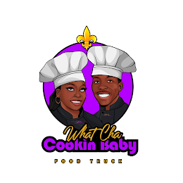 WHATCHA COOKIN BABY WHATCHA COOKIN BABY WHATCHA COOKIN BABY FOOD TRUCK logo