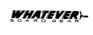 WHATEVER BOARD GEAR logo