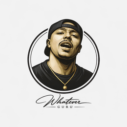 WHATEVER GURU, HORIZONTAL LINES. logo