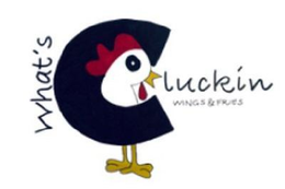 WHAT'S CLUCKIN WINGS & FRIES logo
