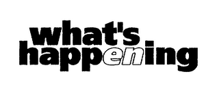 WHAT'S HAPPENING logo