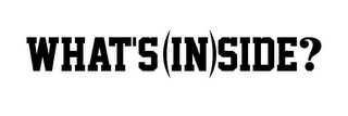WHAT'S (IN) INSIDE? logo